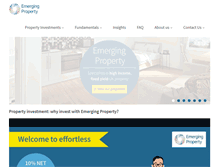 Tablet Screenshot of emergingproperty.co.uk